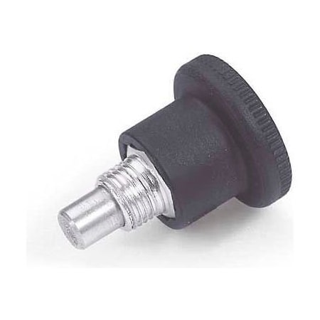 J.W. Winco Indexing Plunger Mini w/ Hidden Lock Lock-Out Zinc 5.0x18.0N Pressure M10x1 Thread 7x7mm Pin 100XRM8